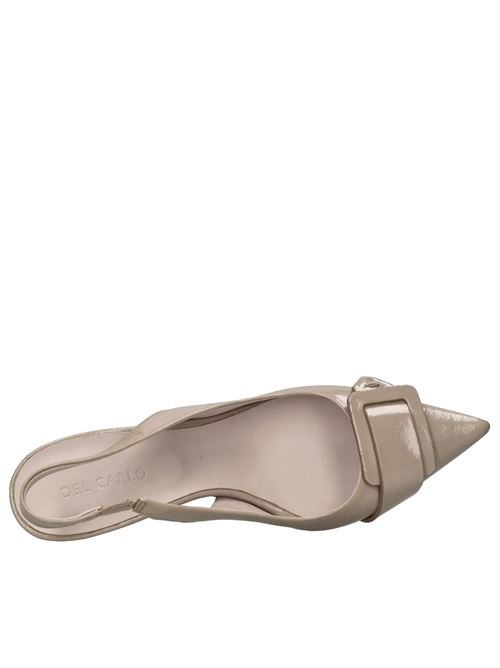 Décolleté slingback in pelle lucida DEL CARLO | 11508 VETROSAHARA